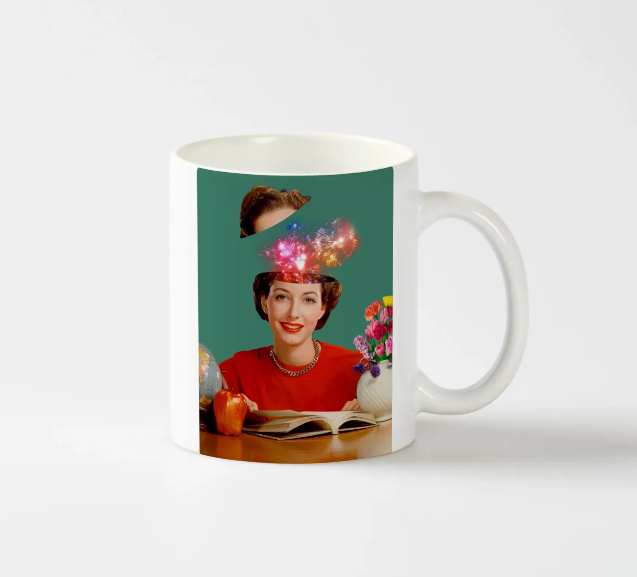 The Reader (Fireworks in my head) tazza in ceramica da MsGonzalez