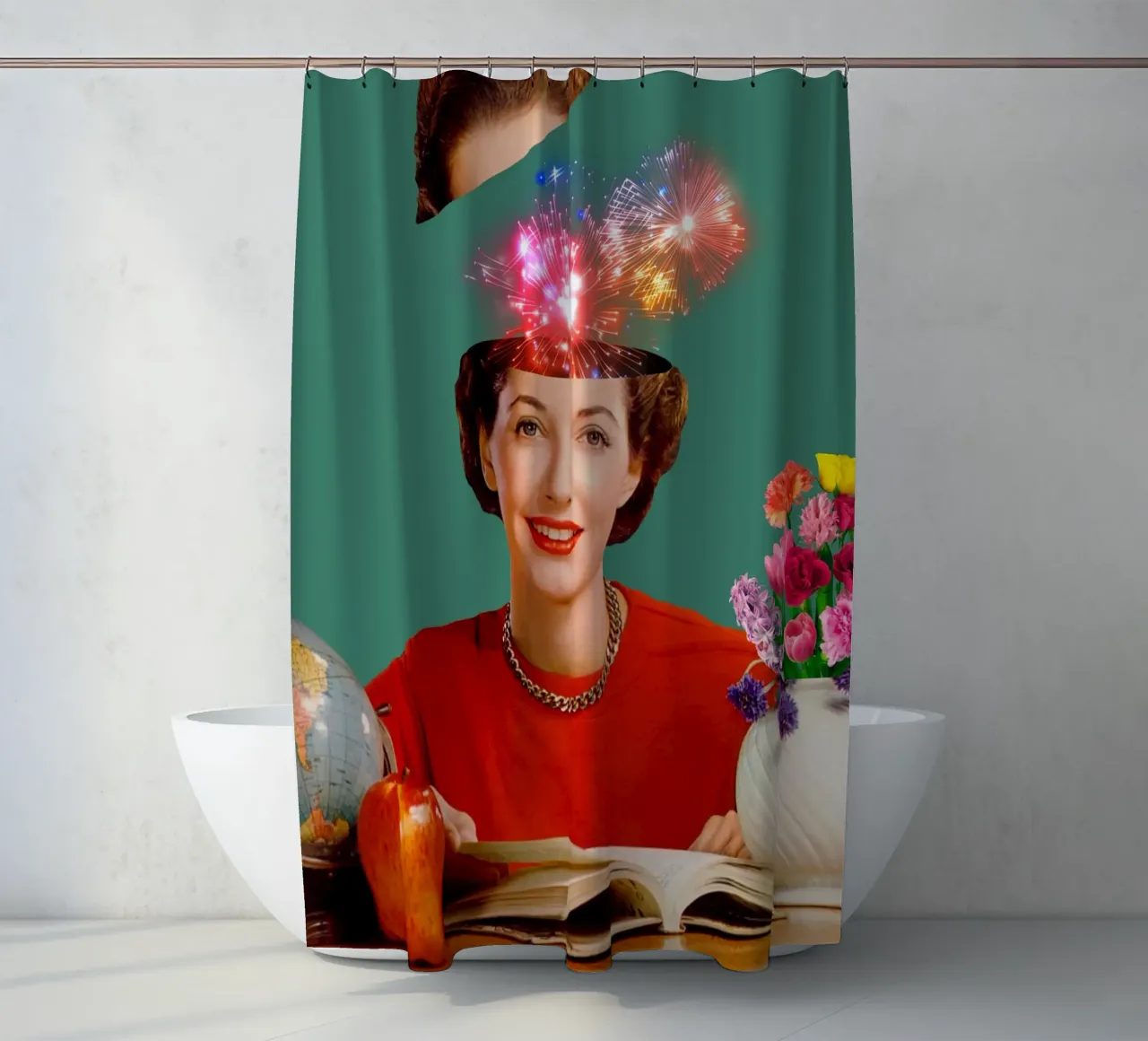 The Reader (Fireworks in my head) tenda da doccia da MsGonzalez