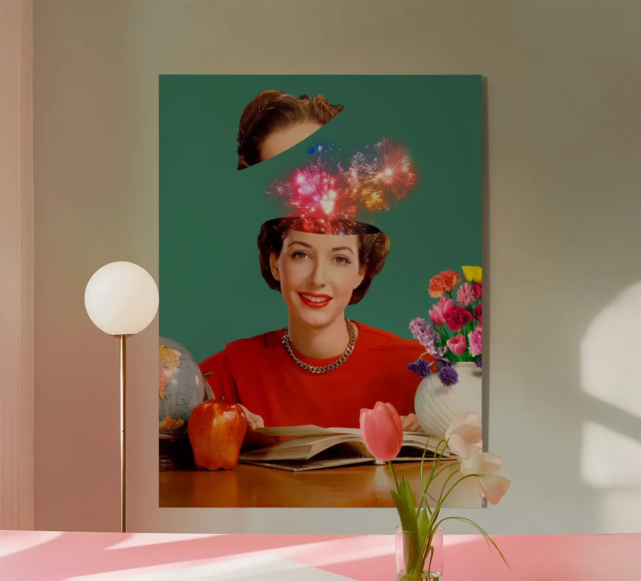 The Reader (Fireworks in my head) plexiglass da MsGonzalez