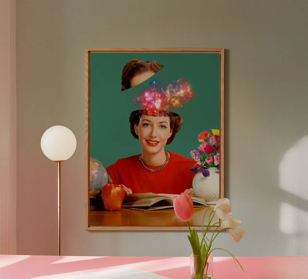 The Reader (Fireworks in my head) alluminio dibond da MsGonzalez
