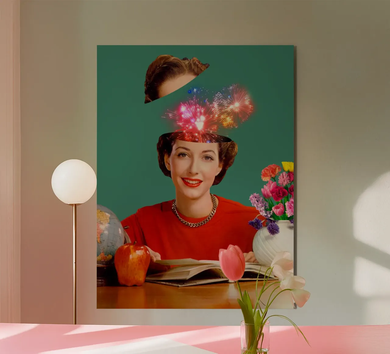 The Reader (Fireworks in my head) alluminio dibond da MsGonzalez