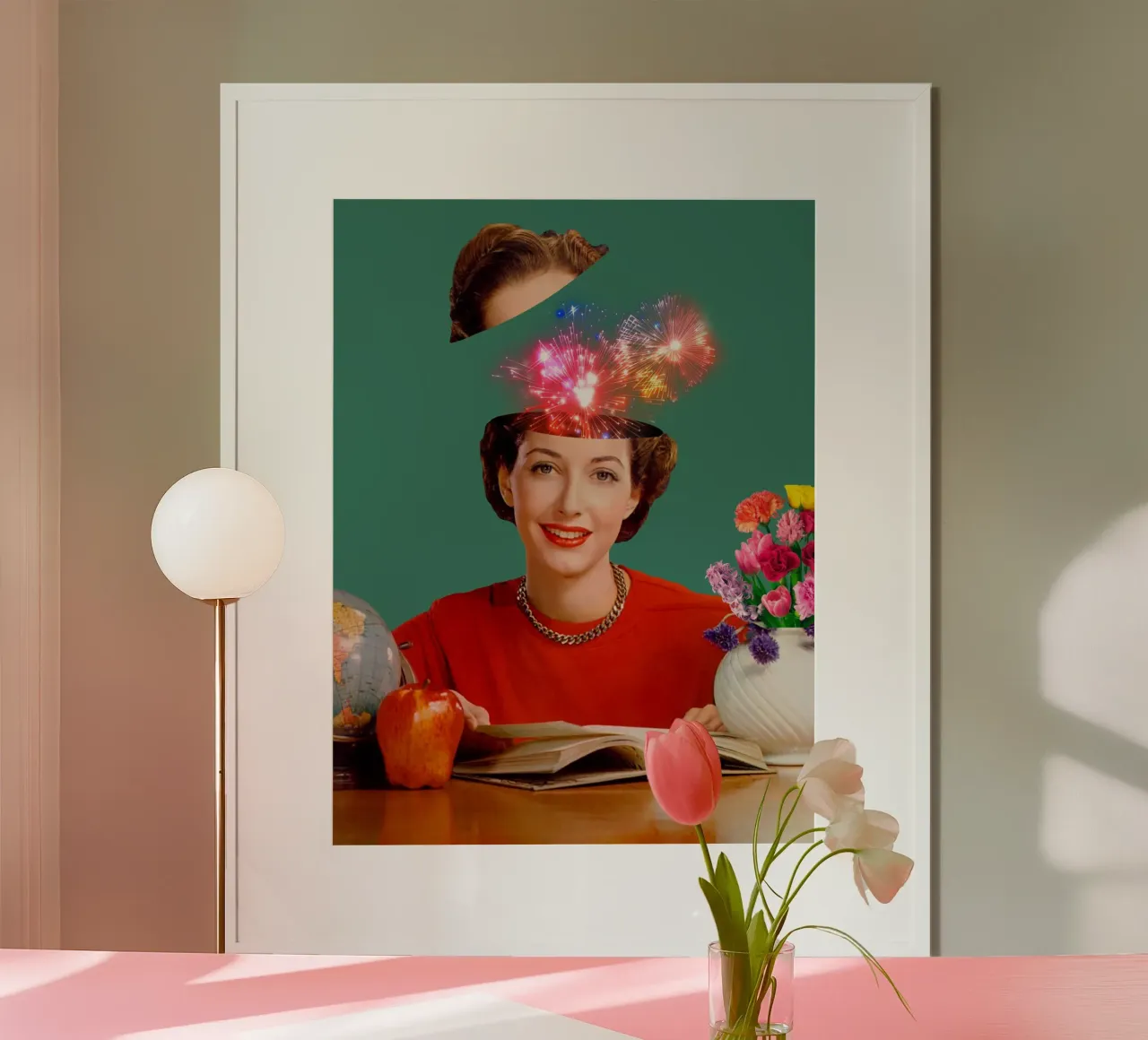 The Reader (Fireworks in my head) carta hahnemühle da MsGonzalez