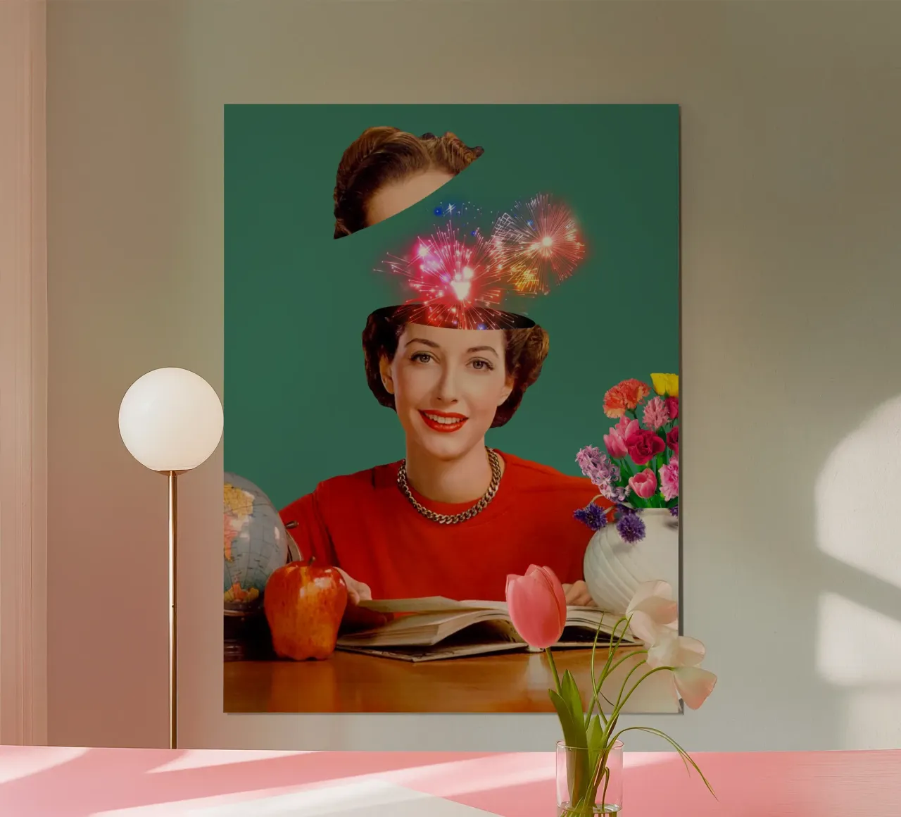 The Reader (Fireworks in my head) carta hahnemühle da MsGonzalez