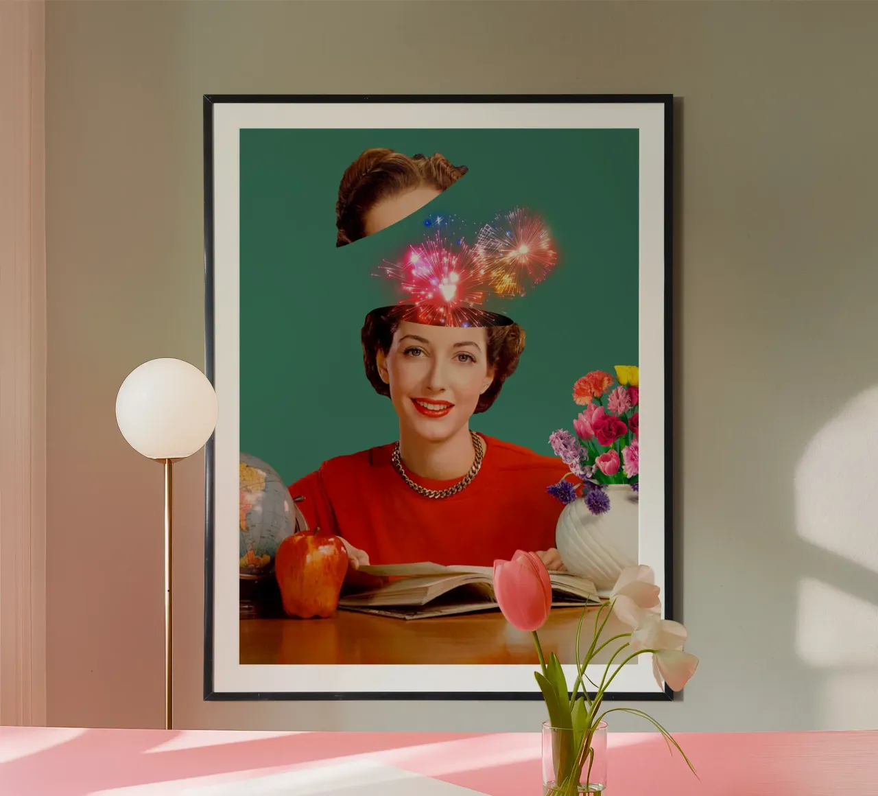 The Reader (Fireworks in my head) carta hahnemühle da MsGonzalez