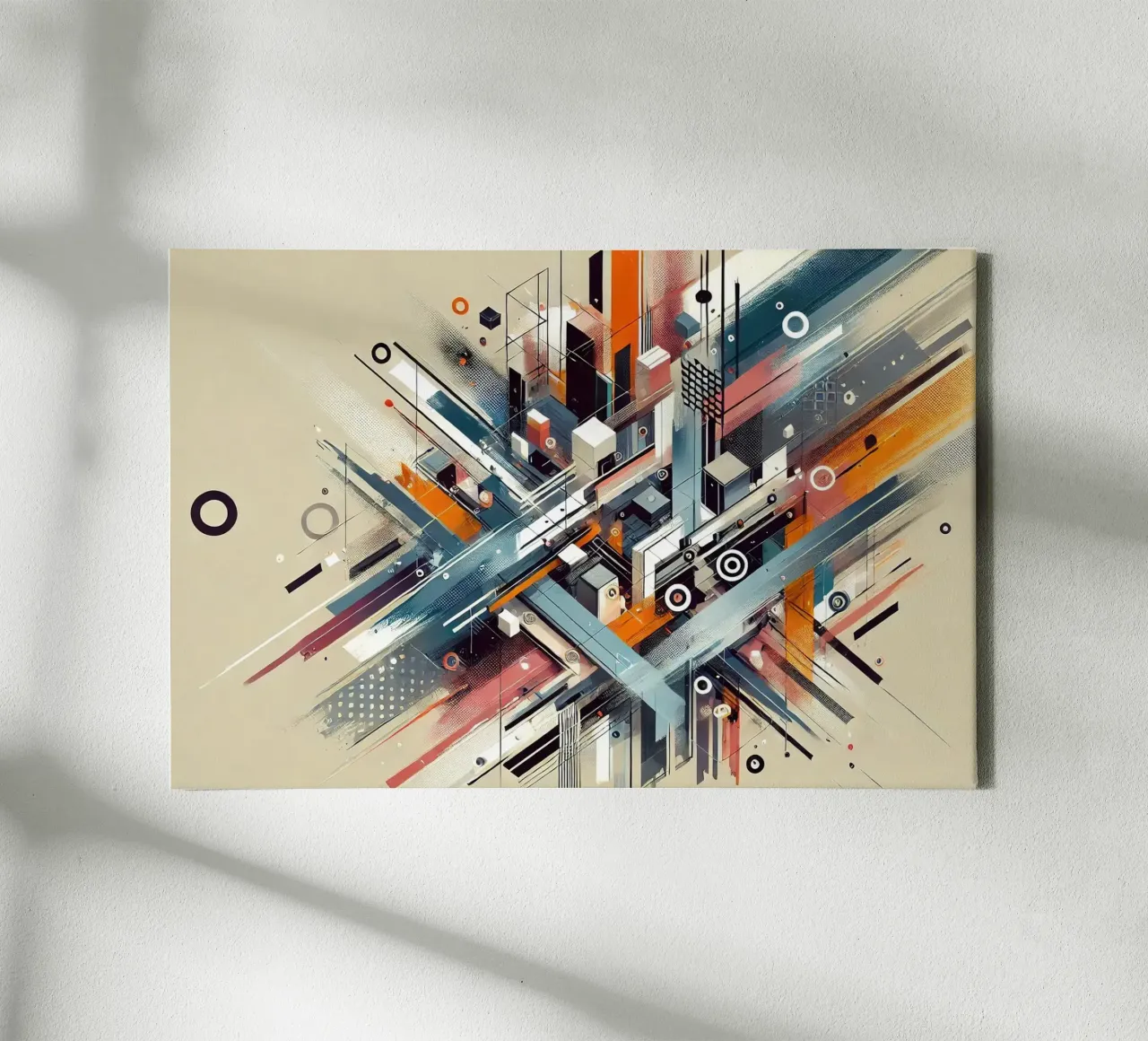 Graffiti Fragmented Letters tela con Cornice a cassetta da Chromatic Fusion Studio