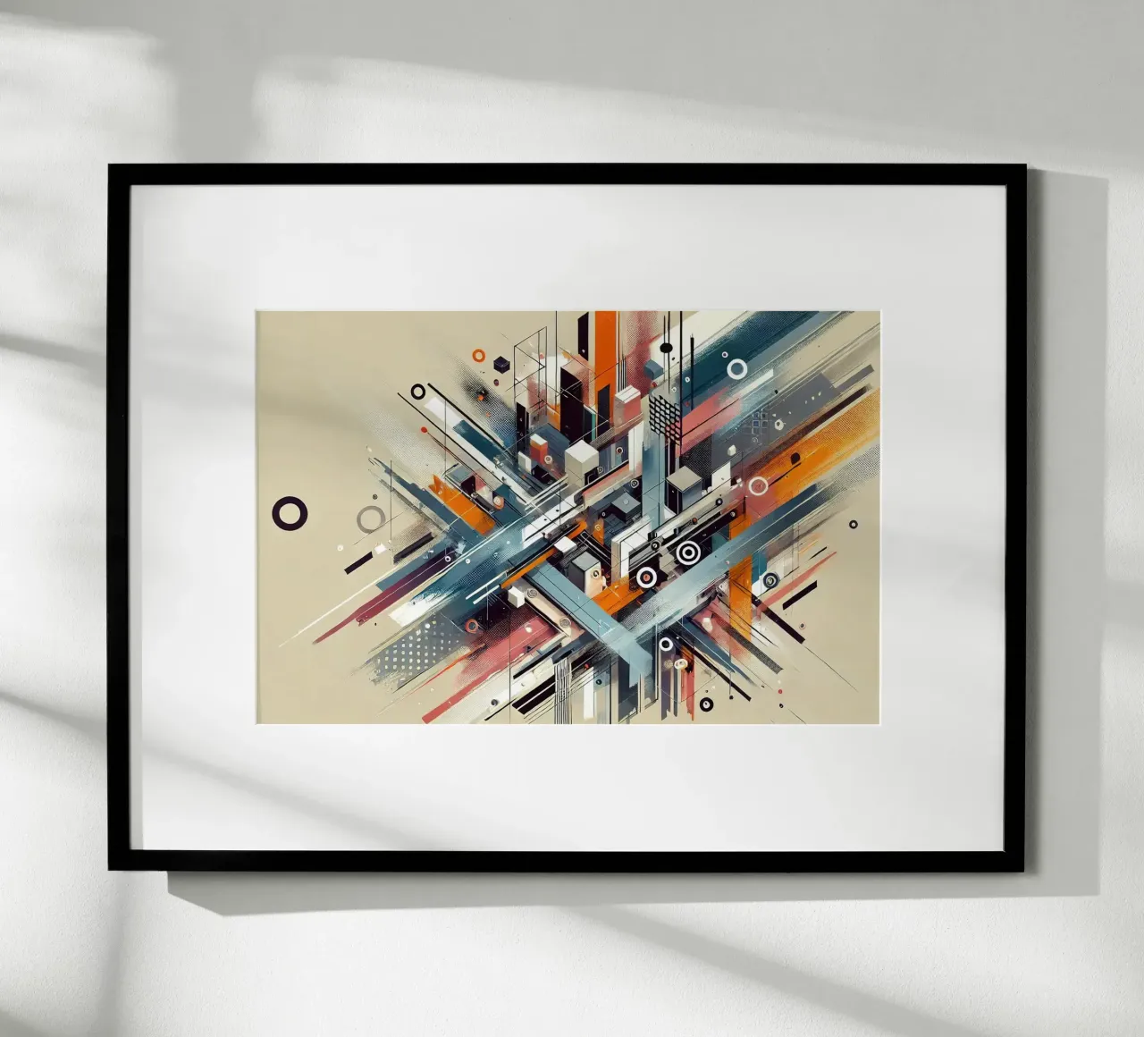 Graffiti Fragmented Letters poster con telaio in alluminio da Chromatic Fusion Studio