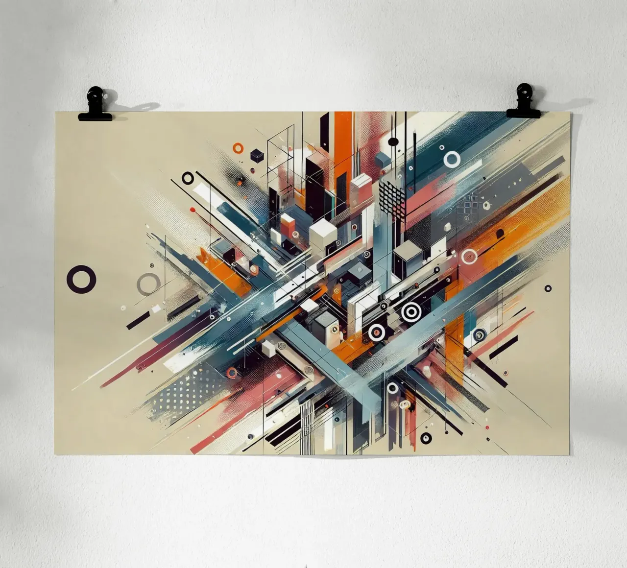 Graffiti Fragmented Letters poster con telaio in alluminio da Chromatic Fusion Studio