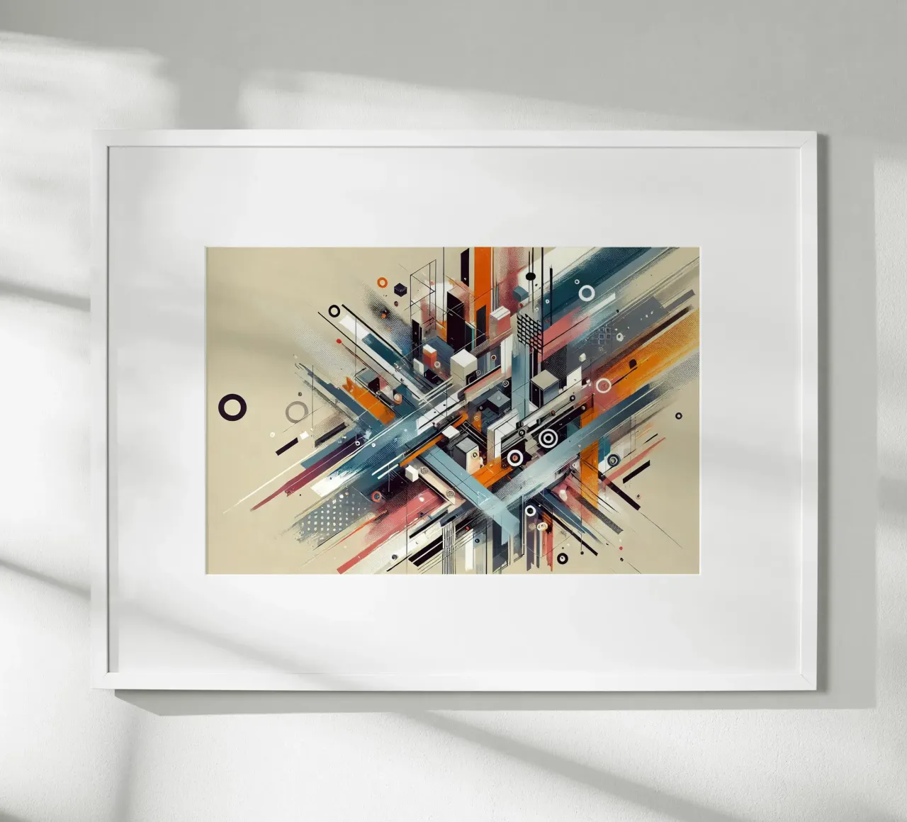Graffiti Fragmented Letters poster con telaio in alluminio da Chromatic Fusion Studio