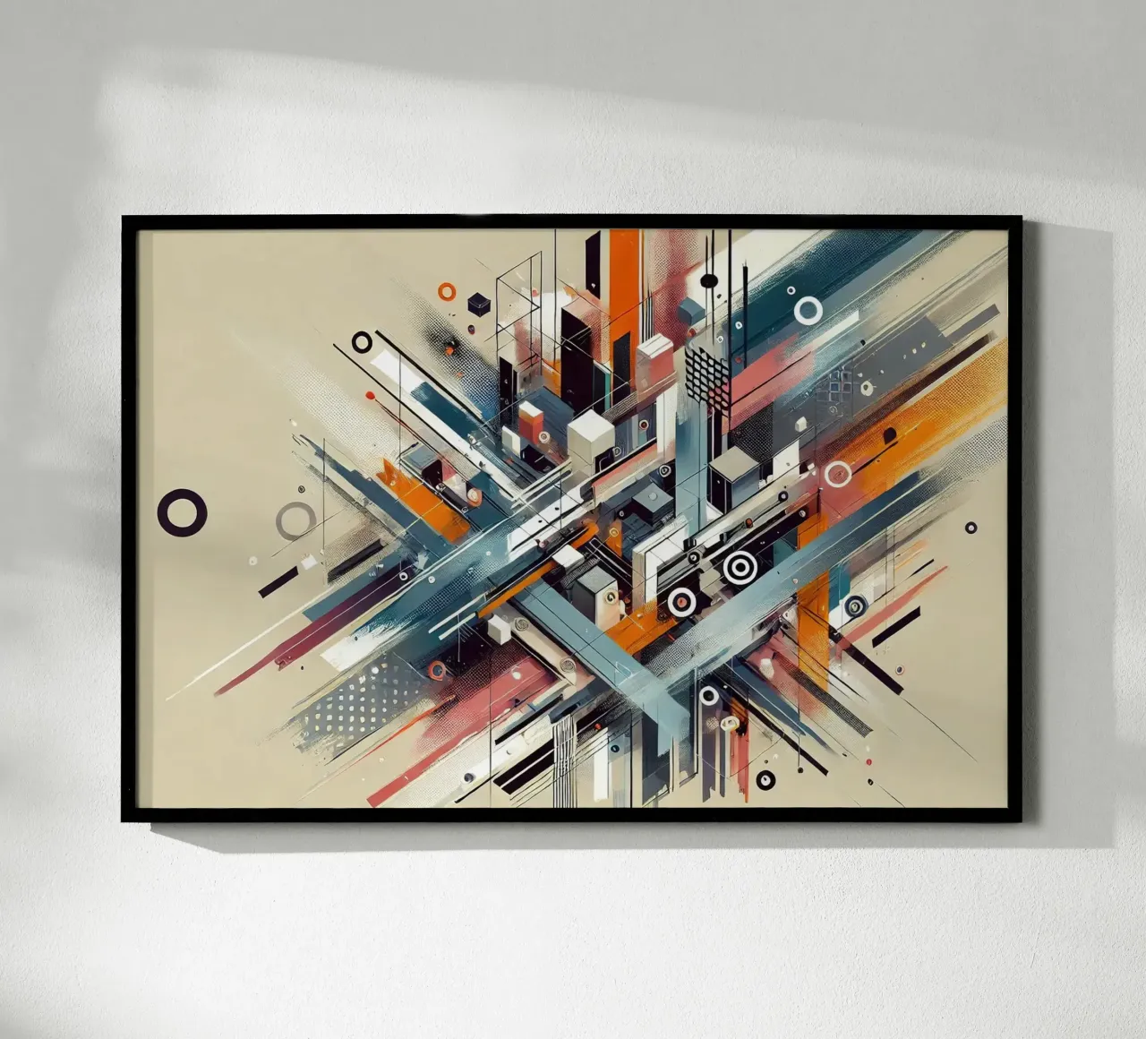 Graffiti Fragmented Letters poster con telaio in alluminio da Chromatic Fusion Studio