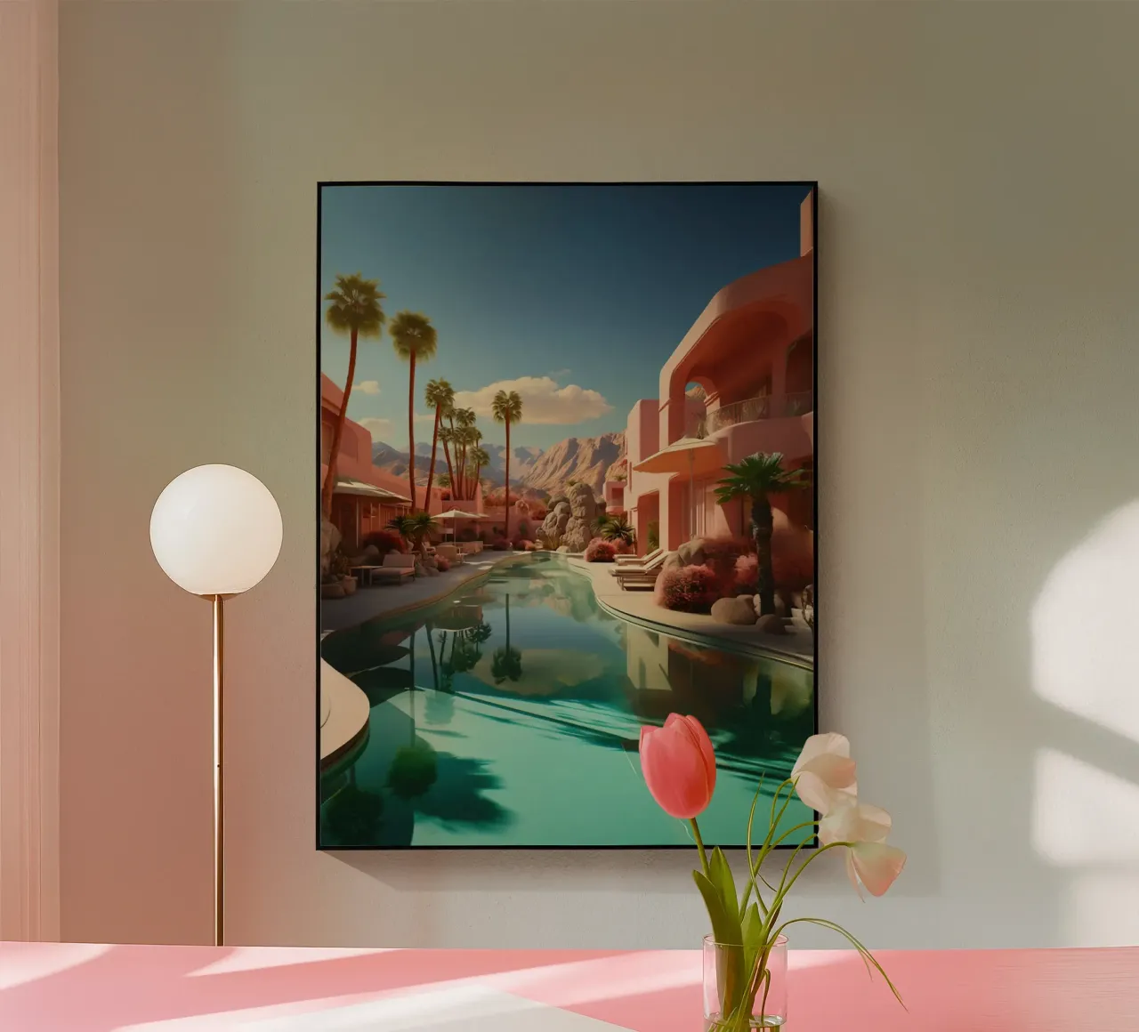 Mountain View In The Pool plexiglass da lennytravers
