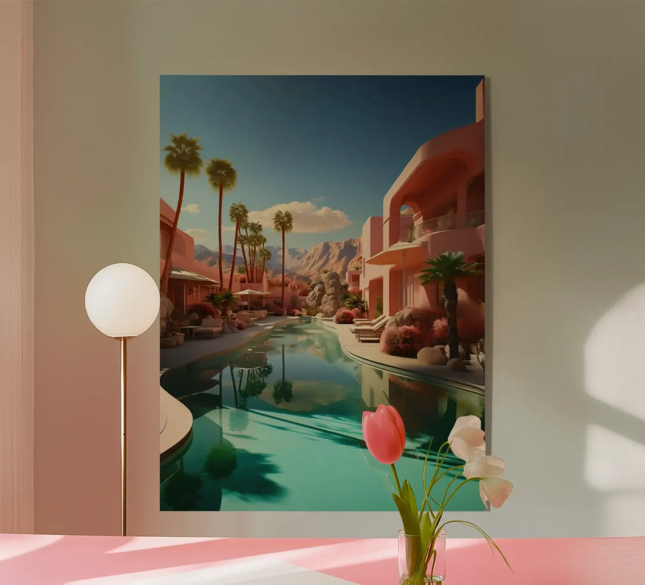 Mountain View In The Pool plexiglass da lennytravers