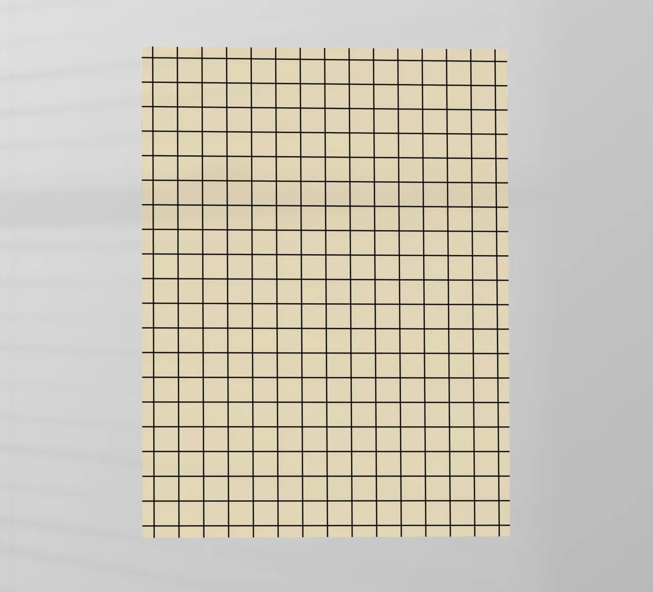 Minimal Basic Classic Grid | Negro sobre beige lámina retroiluminada de Beauty in Simplicity