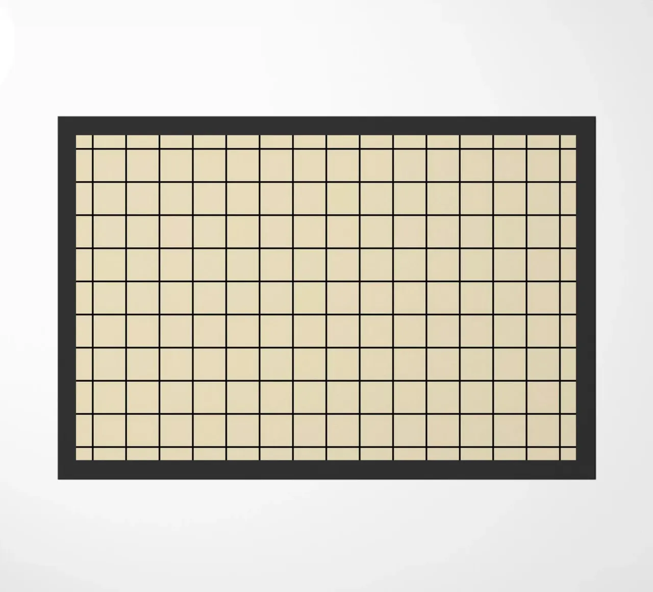 Minimal Basic Classic Grid | Nero su Beige zerbino da Beauty in Simplicity
