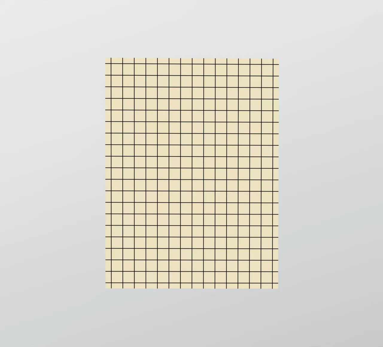 Minimal Basic Classic Grid | Nero su Beige adesivo da Beauty in Simplicity