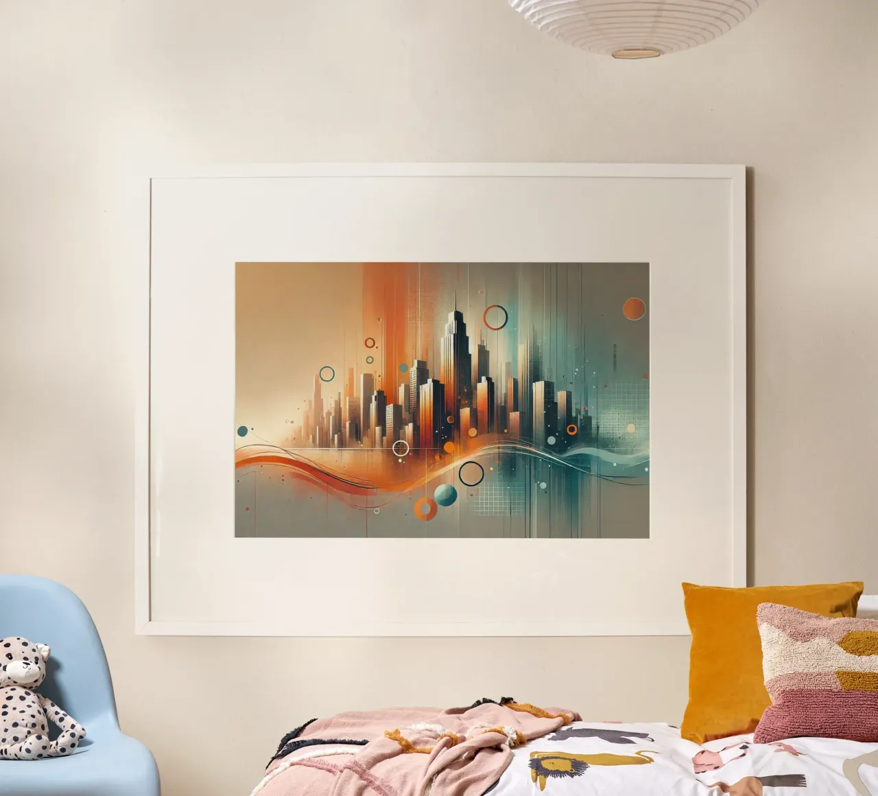 Spray Graffiti Gradiente poster con telaio in alluminio da Chromatic Fusion Studio