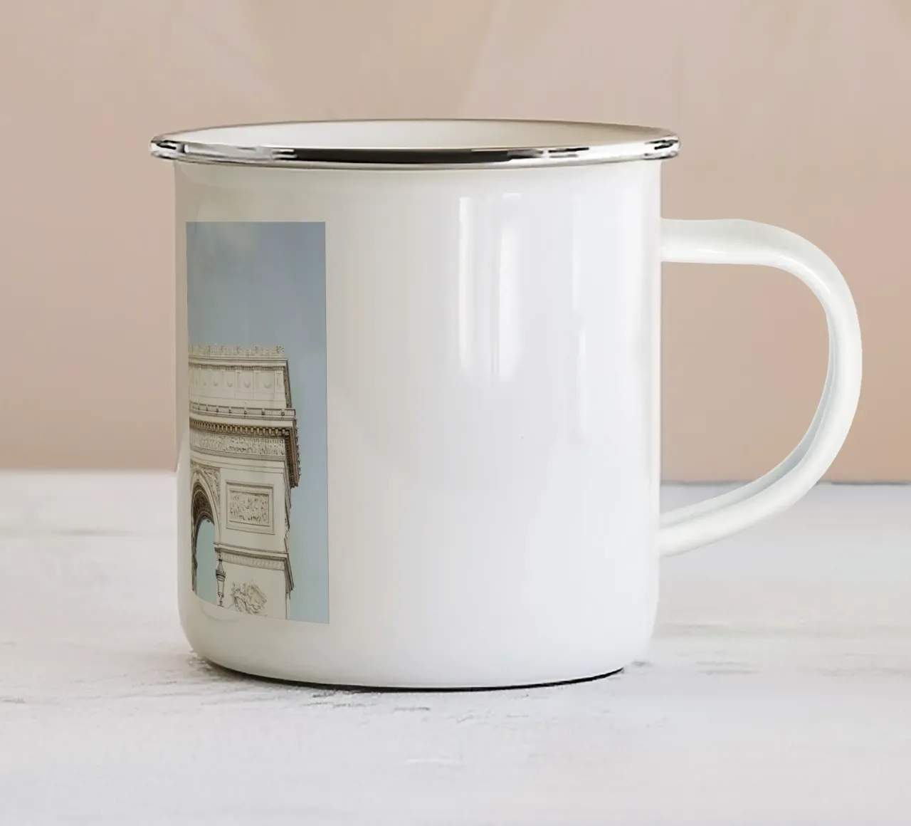 Paris Arc de Triomphe tazza in smalto da GraceDigitalArtCo