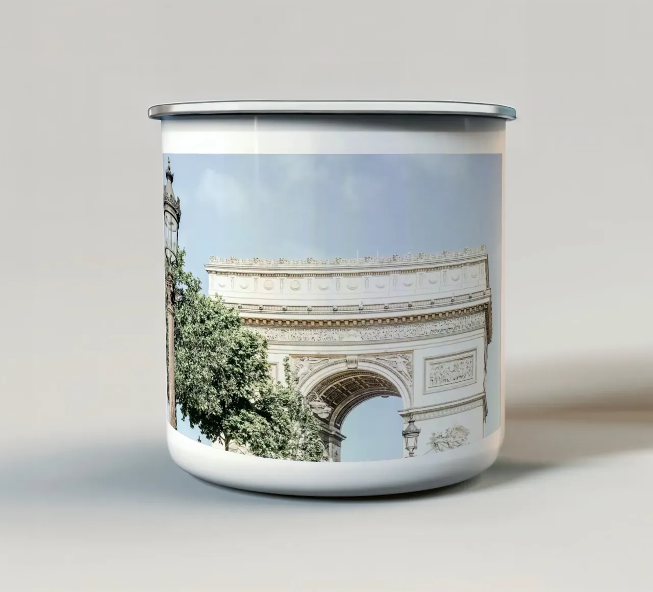 Paris Arc de Triomphe tazza in smalto da GraceDigitalArtCo