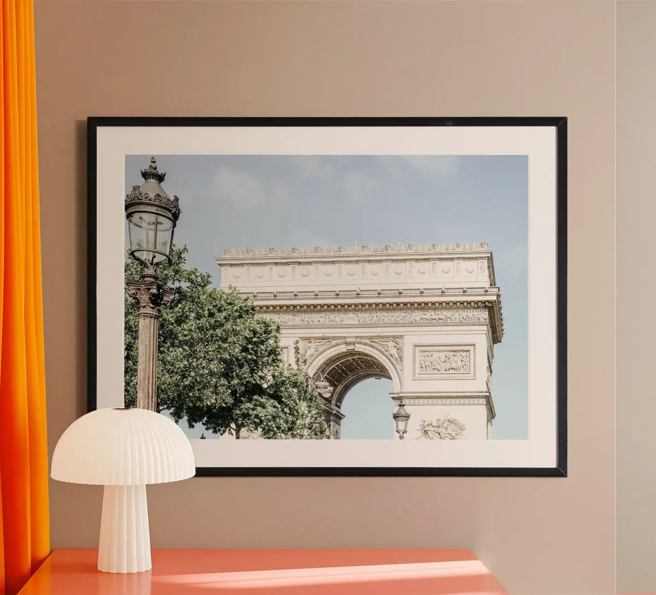 Paris Arc de Triomphe poster con telaio in alluminio da GraceDigitalArtCo