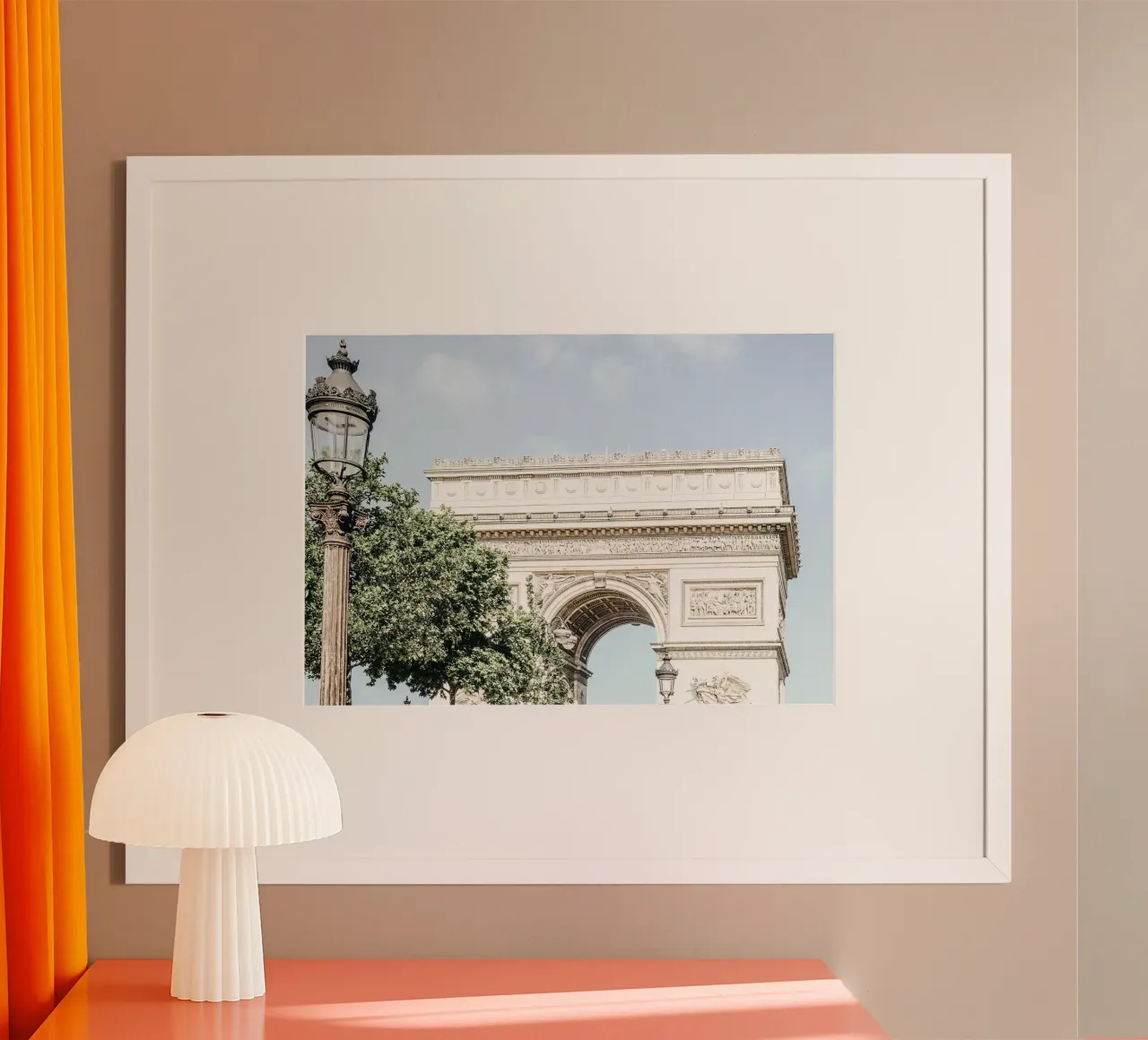 Paris Arc de Triomphe poster con telaio in alluminio da GraceDigitalArtCo