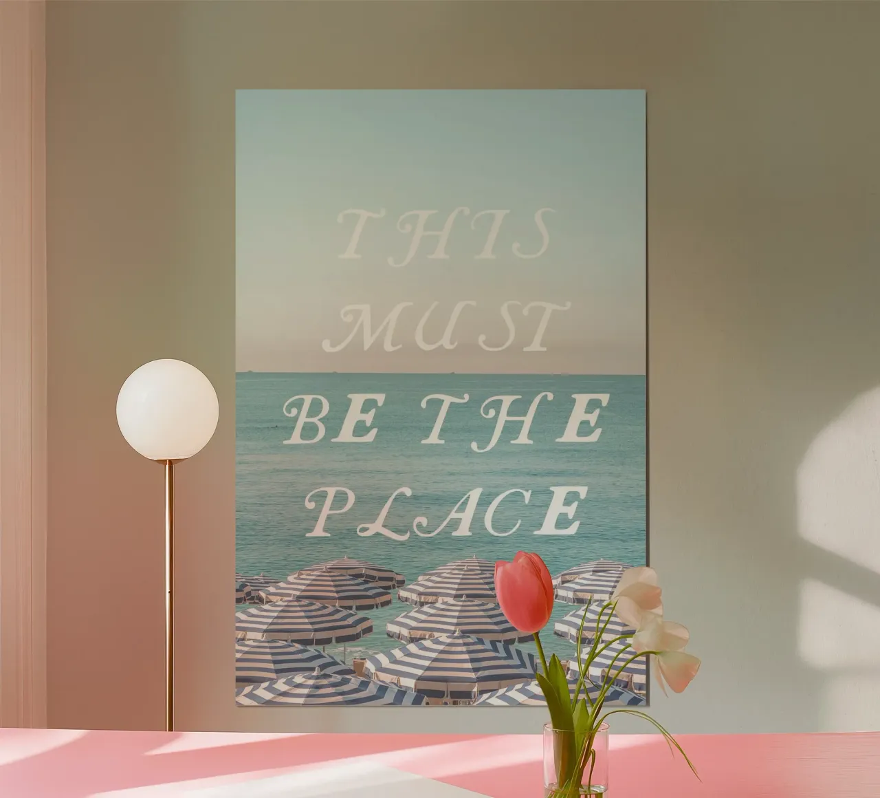 This must be the place - Riviera poster con telaio in plastica da GraceDigitalArtCo