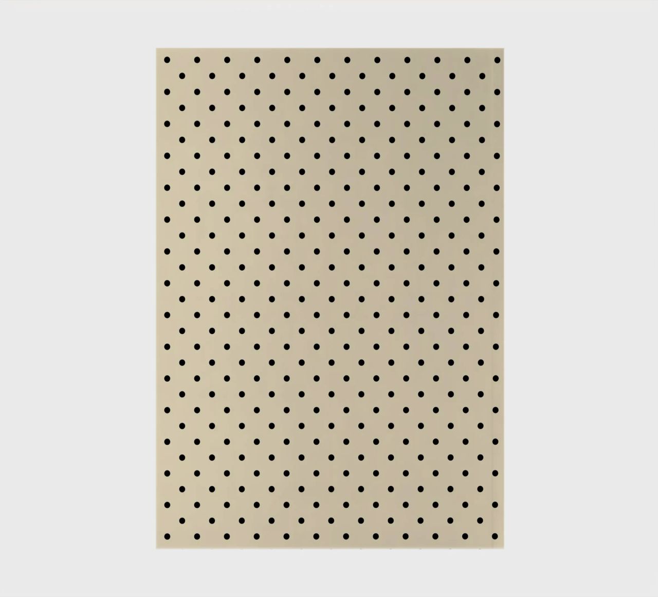 Minimal Basic Polka Dots | Black on Beige notebook by Beauty in Simplicity