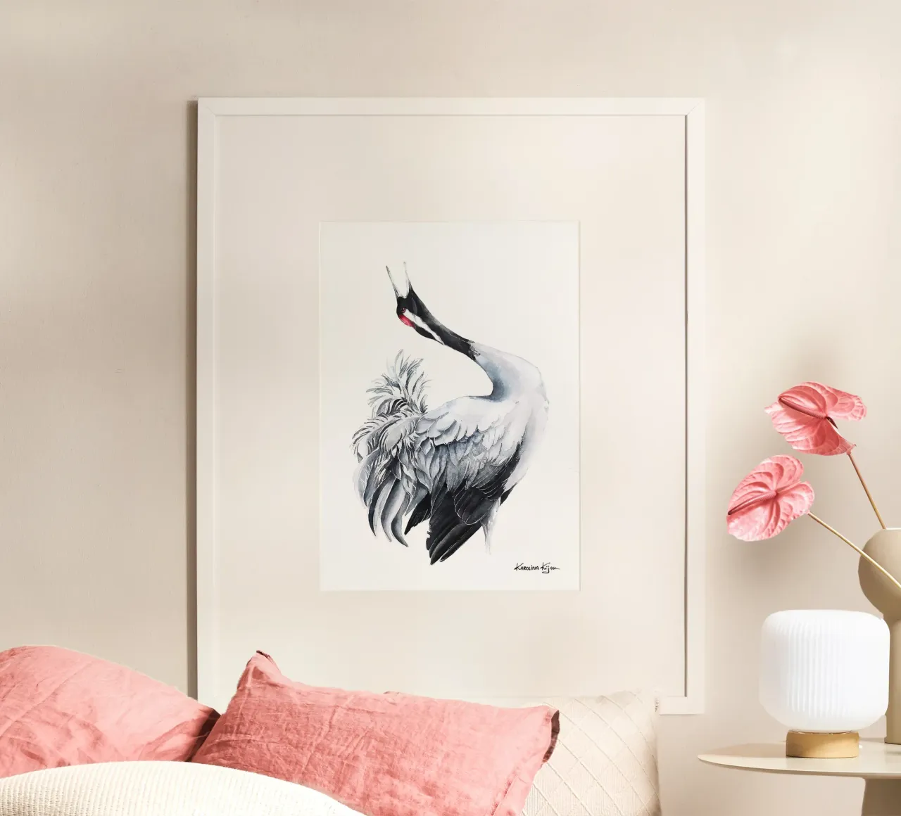 Common crane poster da Karolina Kijak