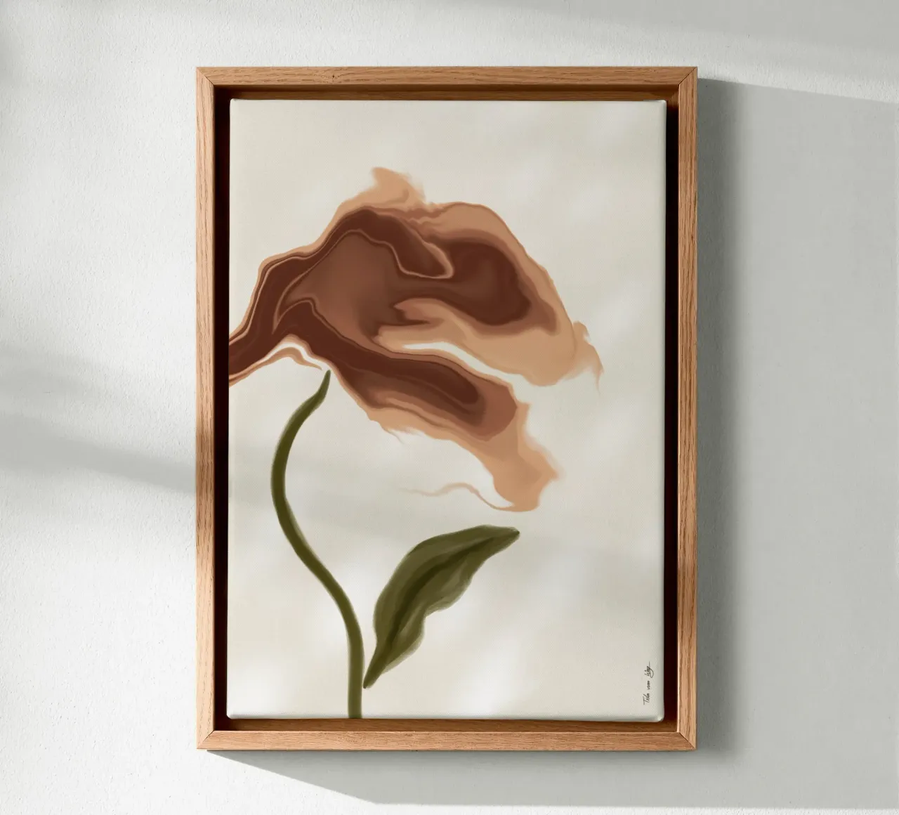 The flower from my dream No.3 tela con Cornice a cassetta da Tida vom Weg