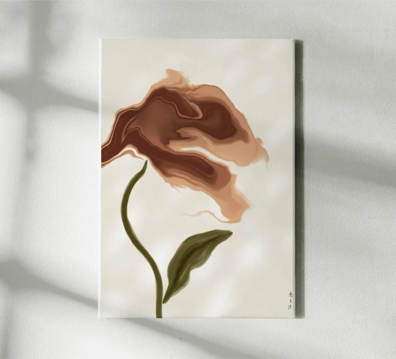 The flower from my dream No.3 tela con Cornice a cassetta da Tida vom Weg