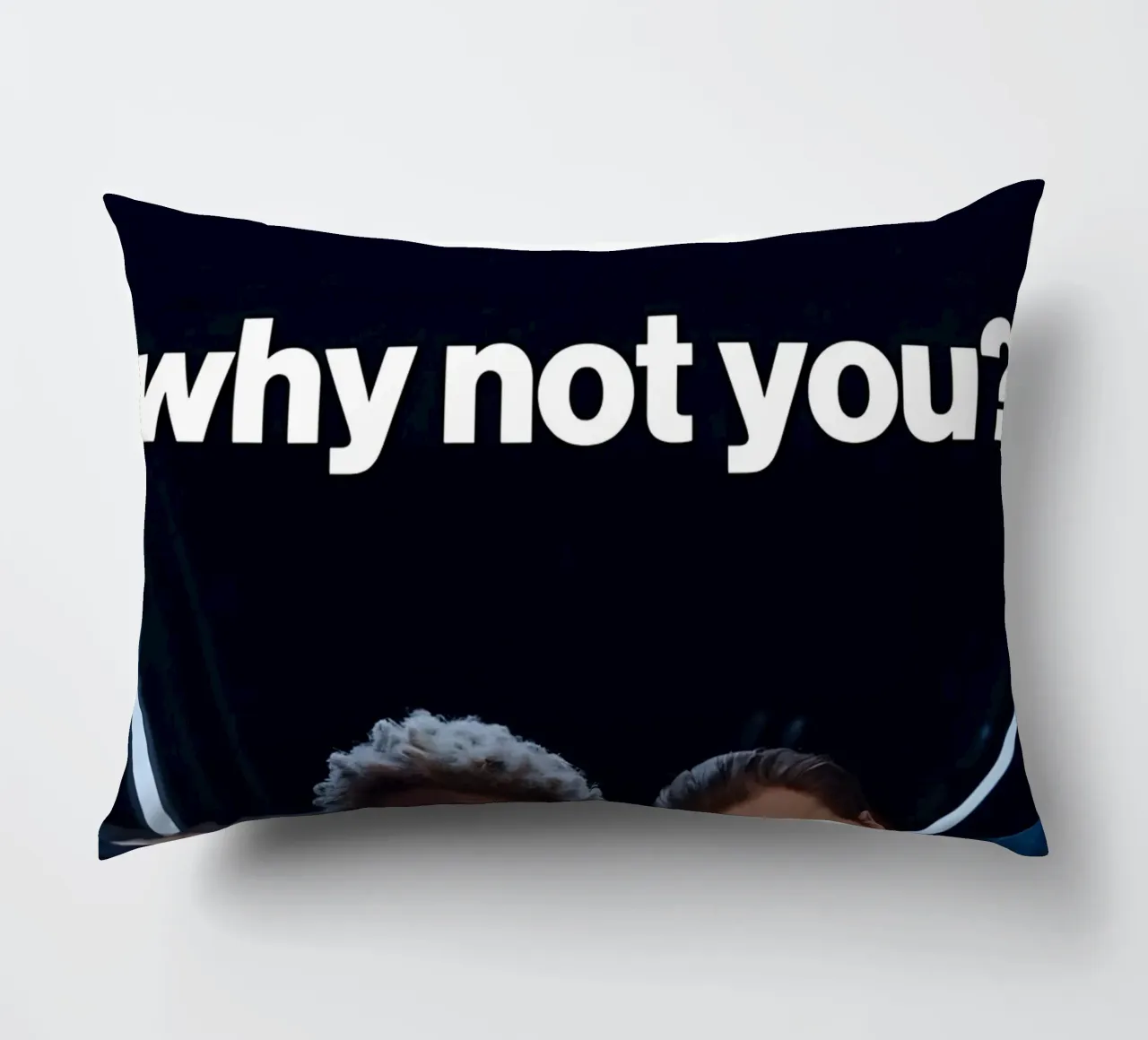 'why not you?" cuscino da Type & Tape