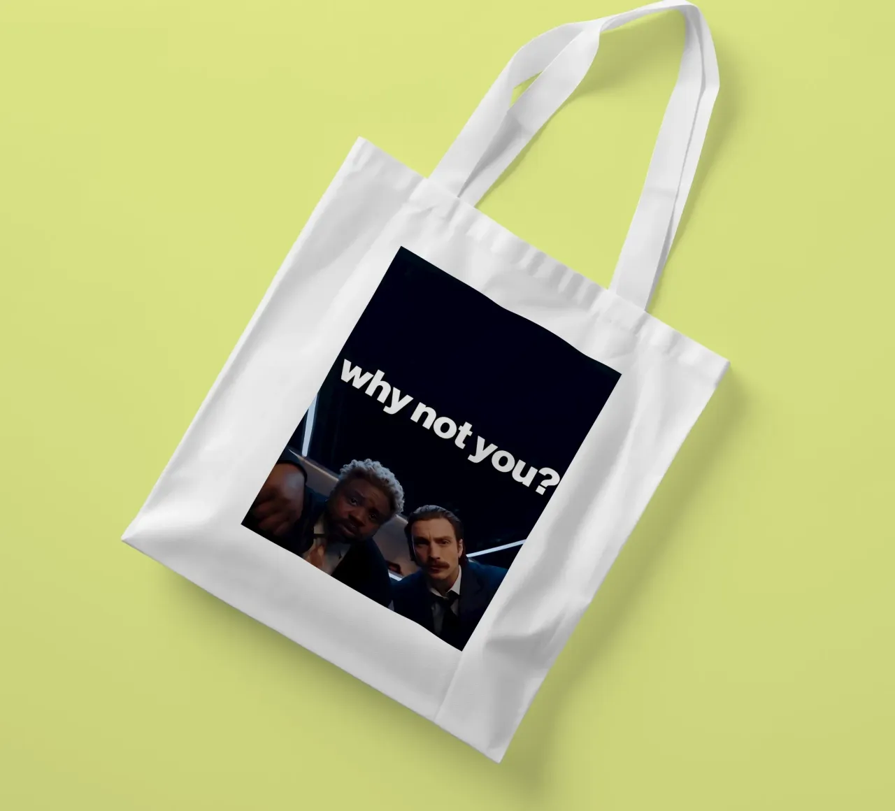 'why not you?" borsa in juta da Type & Tape