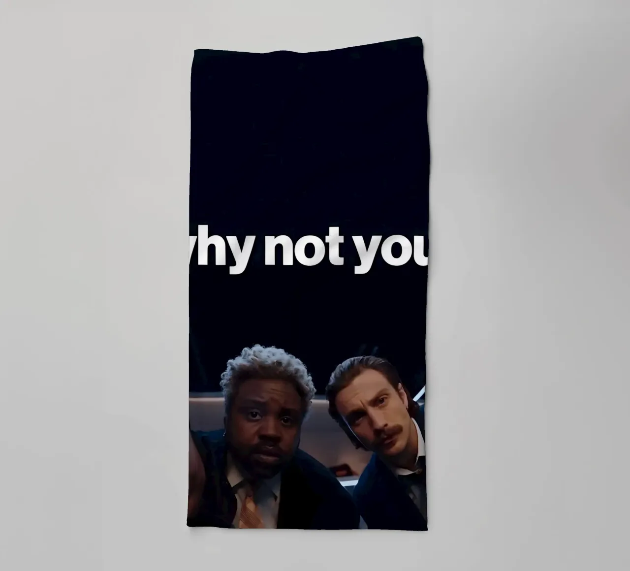 'why not you?" asciugamano da bagno da Type & Tape
