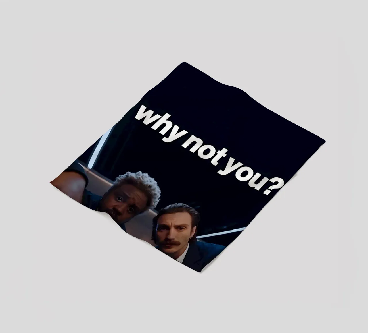 'why not you?" coperta in pile da Type & Tape