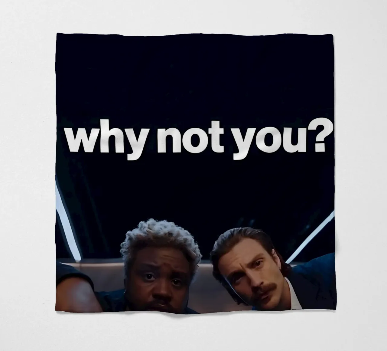 'why not you?" coperta in pile da Type & Tape