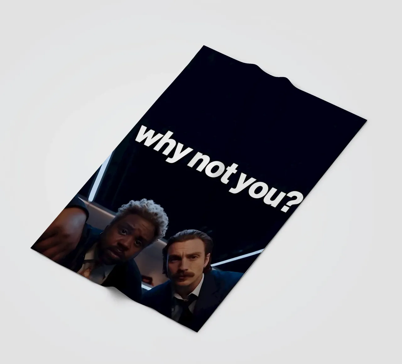'why not you?" coperta in pile da Type & Tape