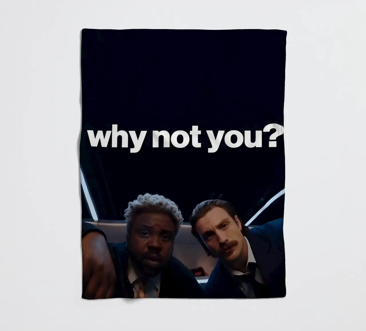 'why not you?" coperta in pile da Type & Tape