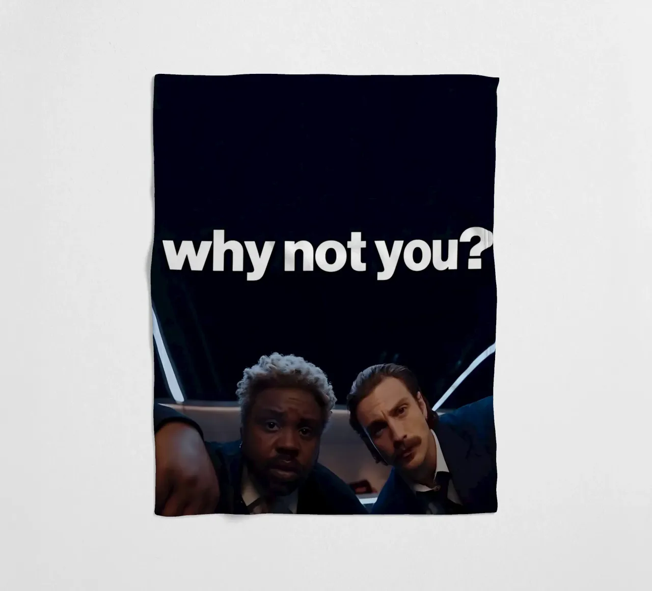 'why not you?" coperta in pile da Type & Tape