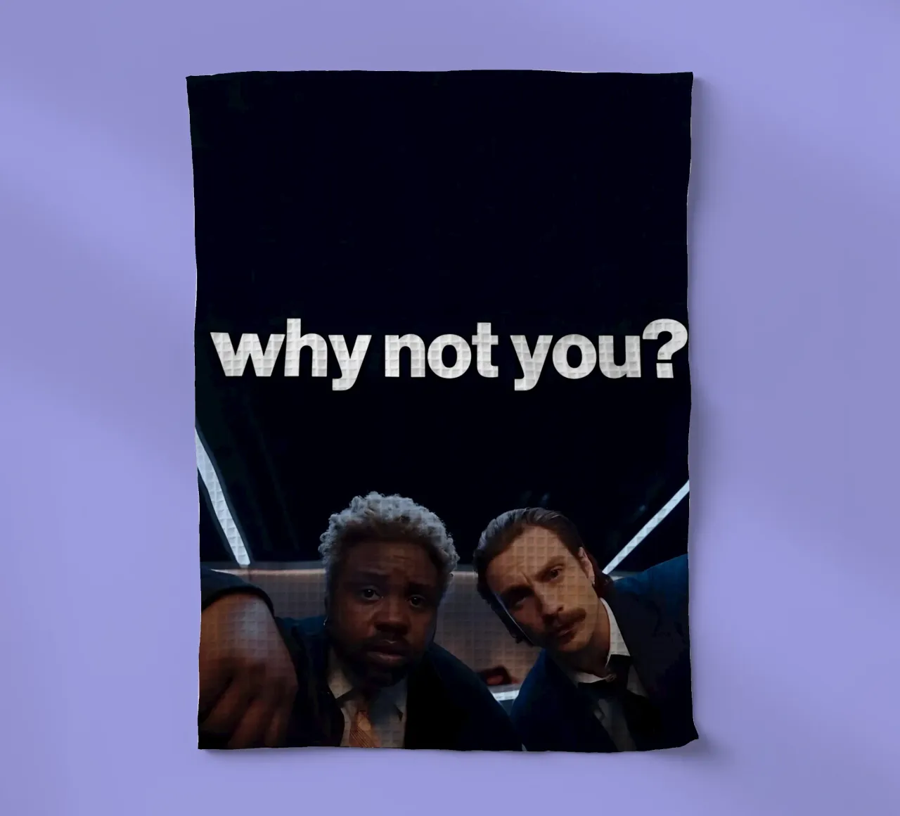 'why not you?" canovaccio da cucina da Type & Tape
