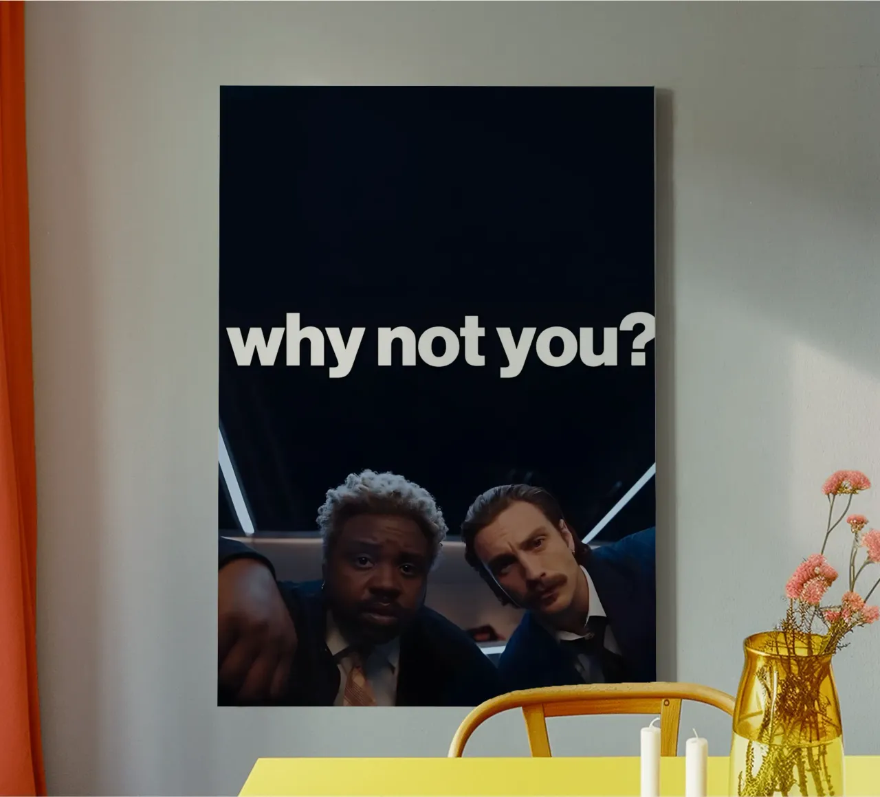 'why not you?" tela con Cornice a cassetta da Type & Tape