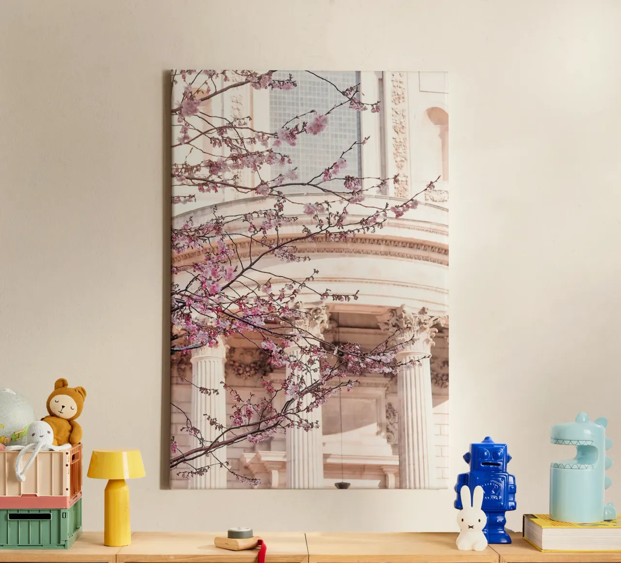 St Paul's London Blossom tela con Cornice a cassetta da GraceDigitalArtCo