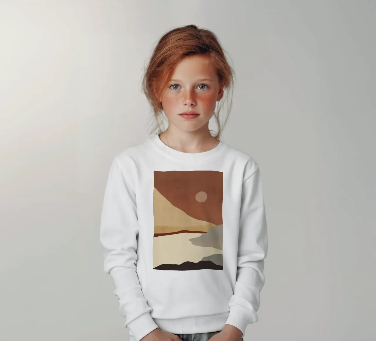 Paesaggio d'arte minimale 10 felpa bambino da ThingDesign
