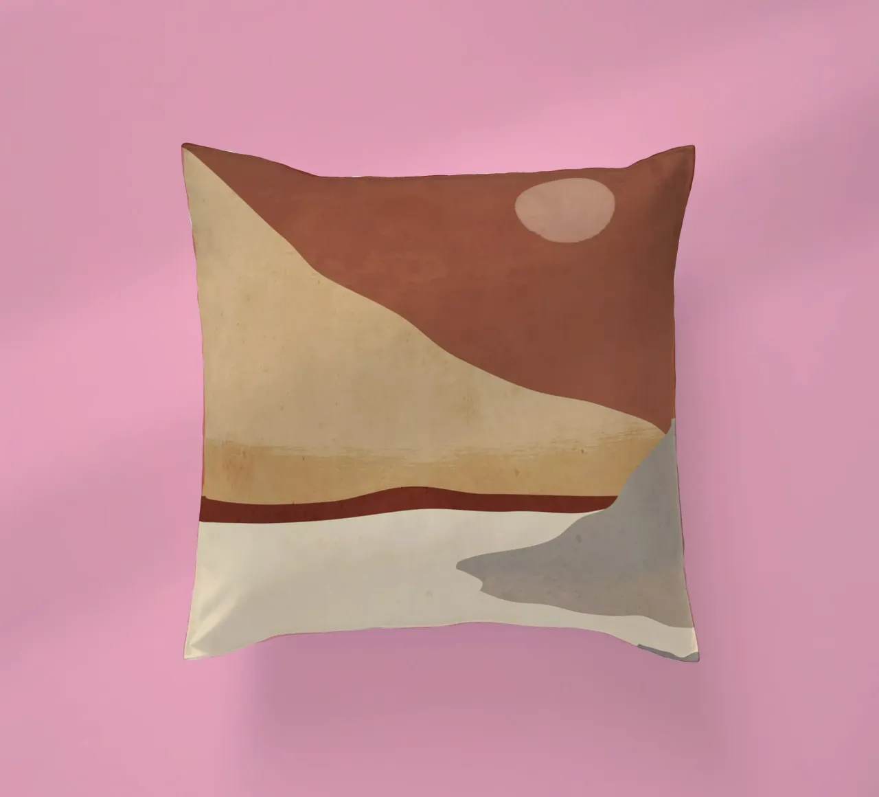 Paesaggio d'arte minimale 10 cuscino da ThingDesign