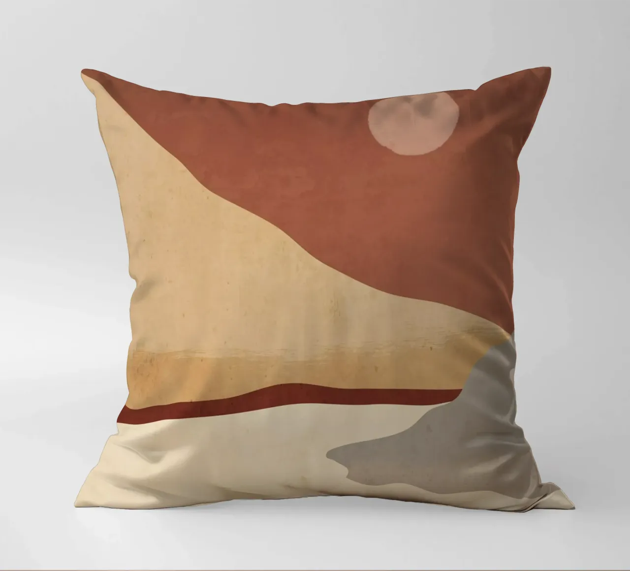 Paesaggio d'arte minimale 10 cuscino da ThingDesign