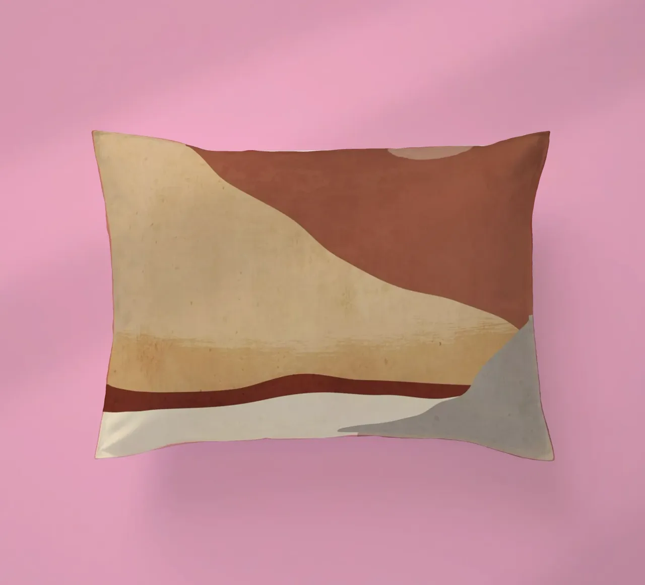 Paesaggio d'arte minimale 10 cuscino da ThingDesign