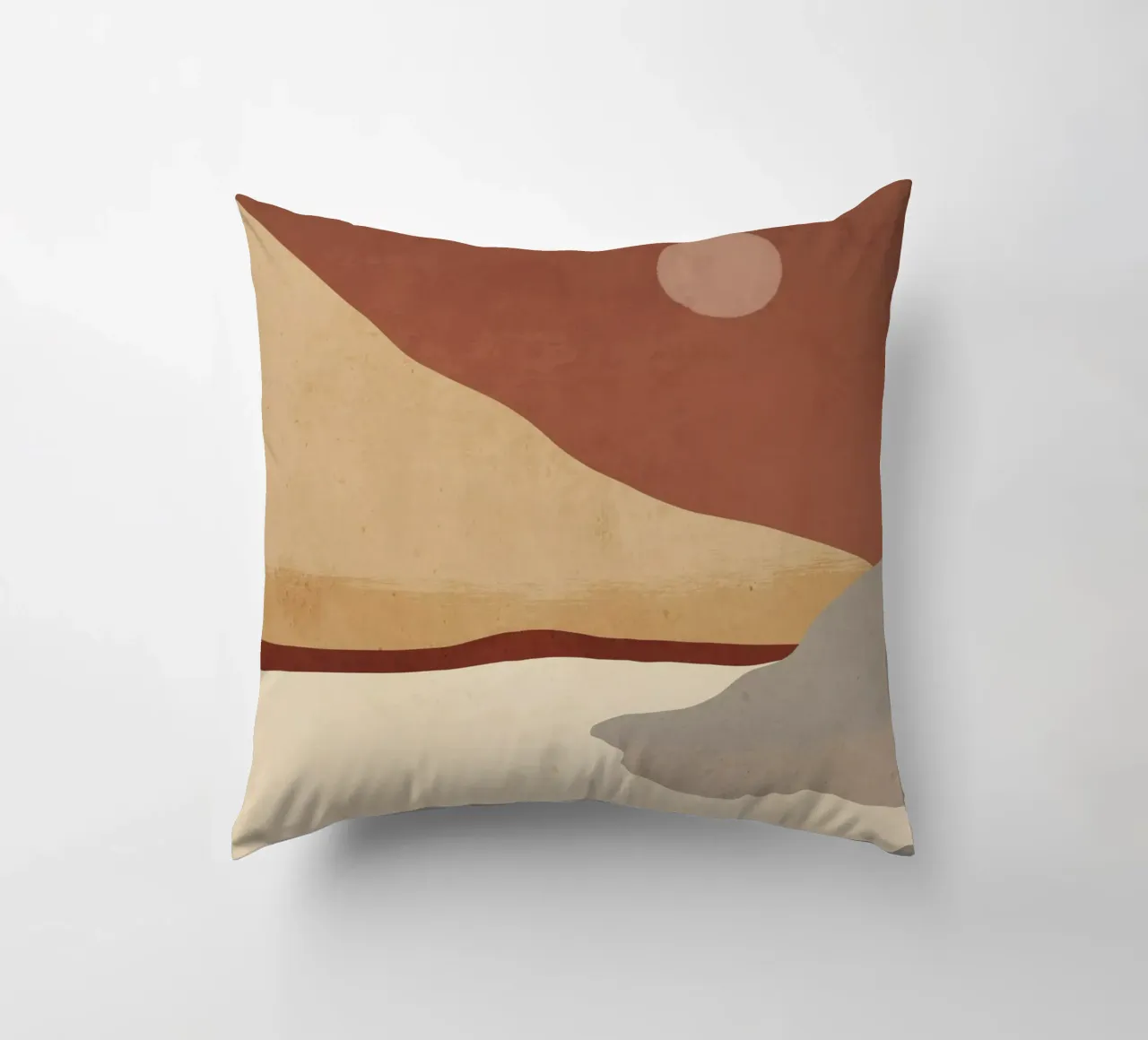 Paesaggio d'arte minimale 10 cuscino da ThingDesign