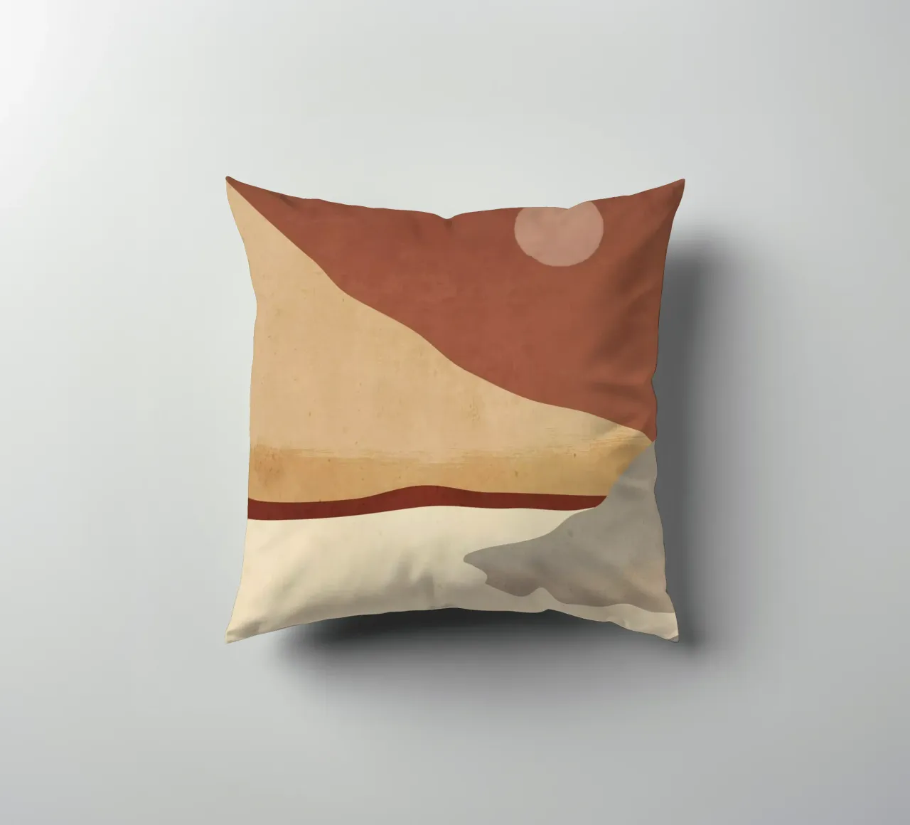 Paesaggio d'arte minimale 10 cuscino da ThingDesign