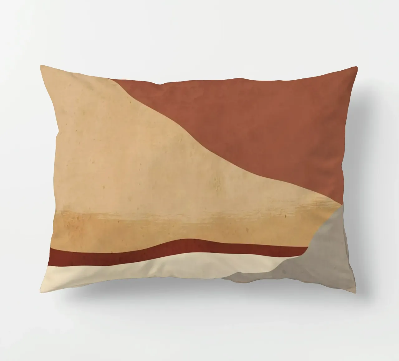 Paesaggio d'arte minimale 10 cuscino da ThingDesign