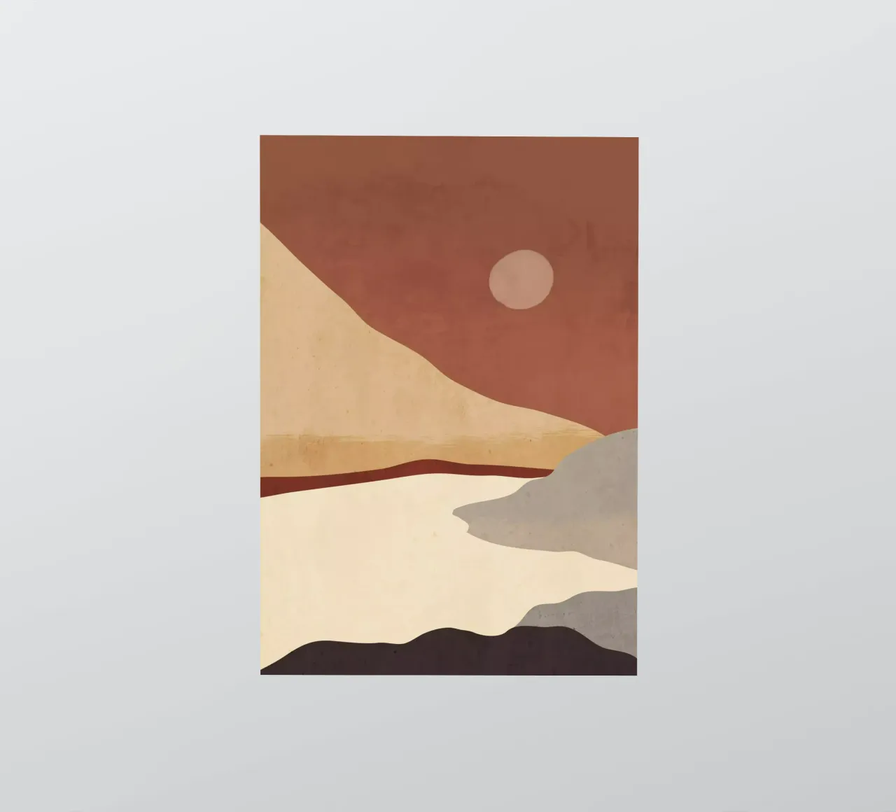 Minimal Art Landscape 10 sticker by ThingDesign