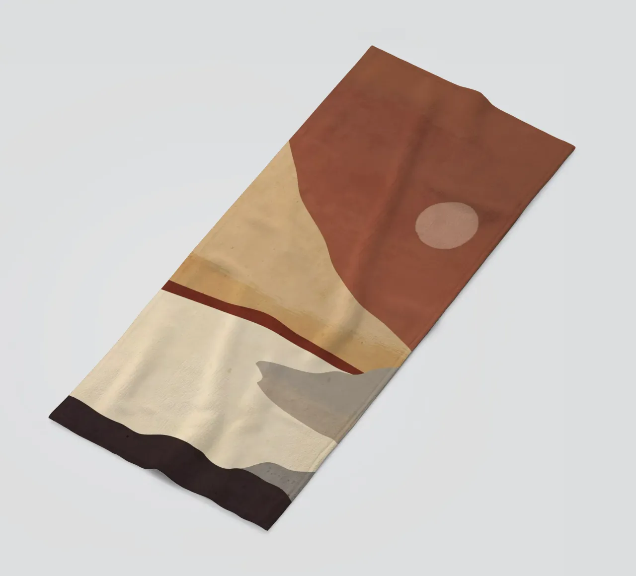 Minimal Art Landscape 10 beach towel by ThingDesign