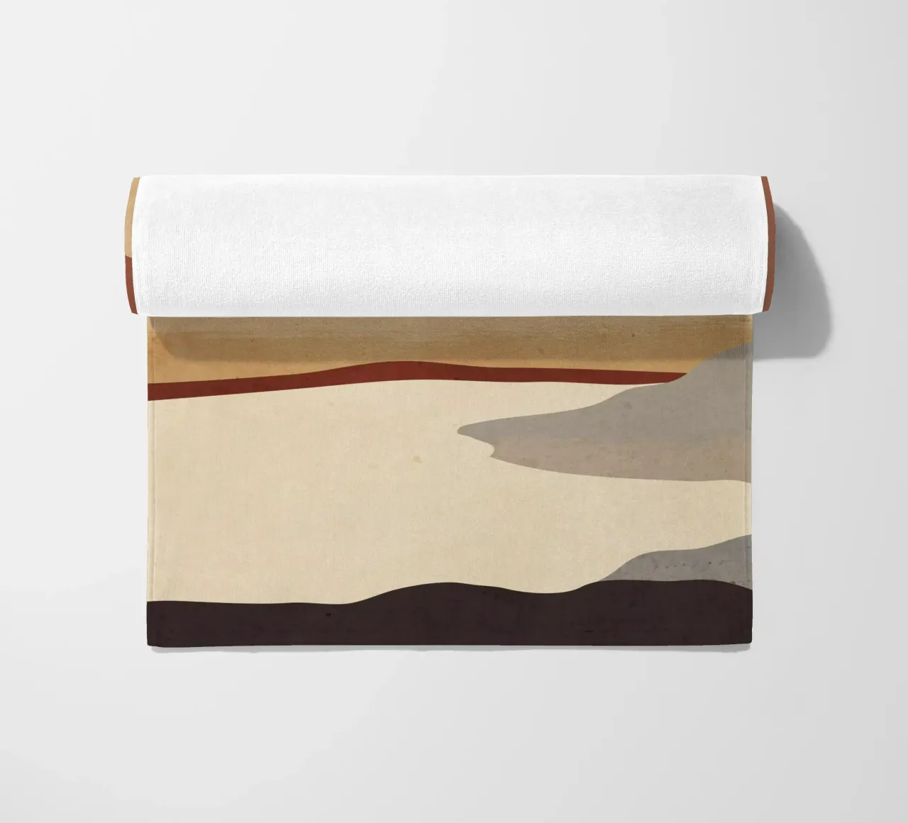Minimal Art Landscape 10 beach towel by ThingDesign