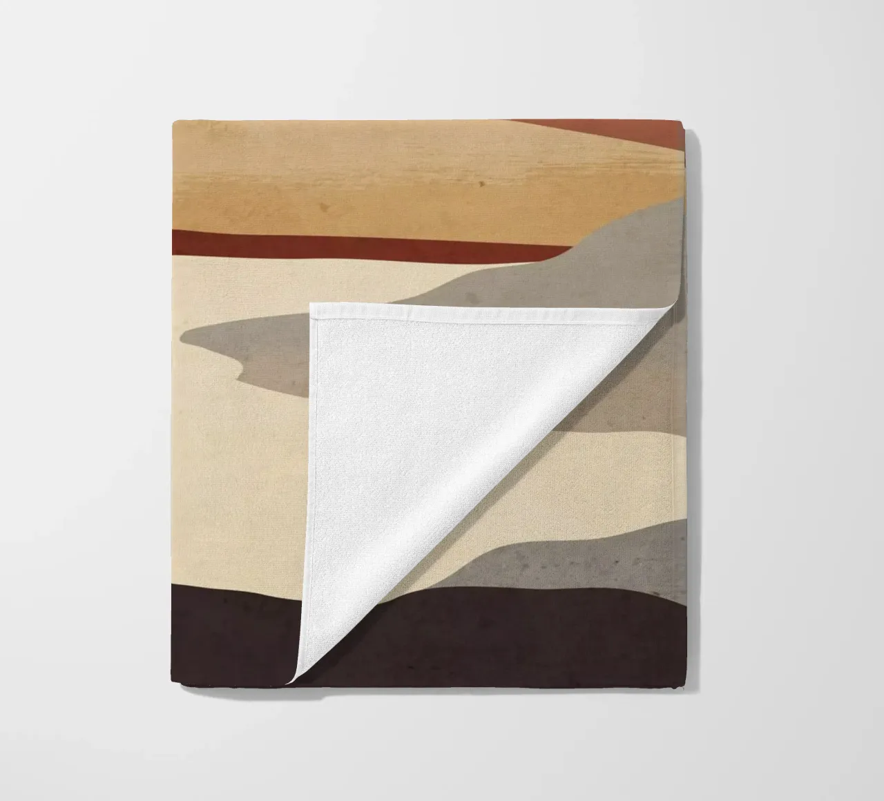 Minimal Art Landscape 10 beach towel by ThingDesign